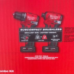 Milwaukee Brushless 12v  M12 Drill And Impack  