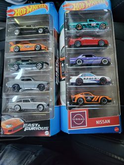 Hotwheels 5 Pack Fast & Furious And Nissan Pack