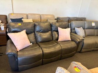 Leather Lazy Boy Sofa With Power Recliners $1200 Free Delivery 