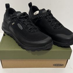 KEEN Citizen EVO WP Men’s 12 Waterproof Hiking Trail Shoes Triple Black -New In Box