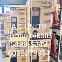 Portable Ac Unit 12-14k BTU Cools 350-700 Sq Ft.  In Box Free Delivery 