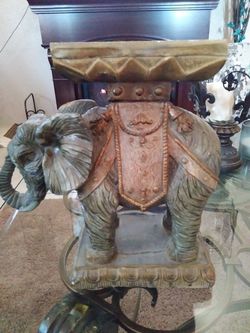 Ceramic Elephant plant stand