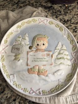 Precious moments plate...