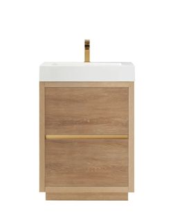 Miseno
Huesca 24" Free Standing Single Basin Vanity Set with Cabinet and Stone Composite Vanity Top