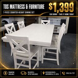 7-Piece Counter-Height Dining Set🚚WE DELIVER🚚