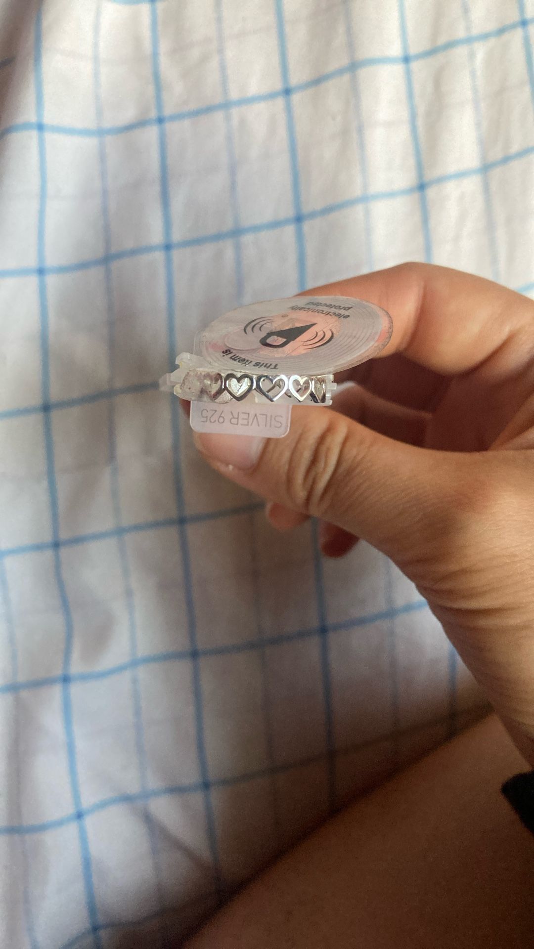 Sterlings Silver Ring Hearts Shapes Heart
