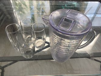 Water Gallons With   Glass   Cups    all  For