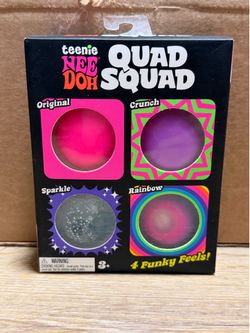 Needoh 4 packs - Quad Squad, Swirl, Hot shots