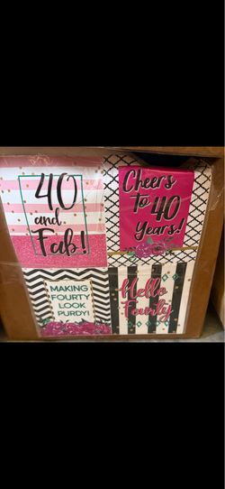 400 40th Birthday Stickers (100 Sheets x 4 Stickers) Party Favor Labels