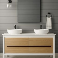 Bathroom vanity 72”