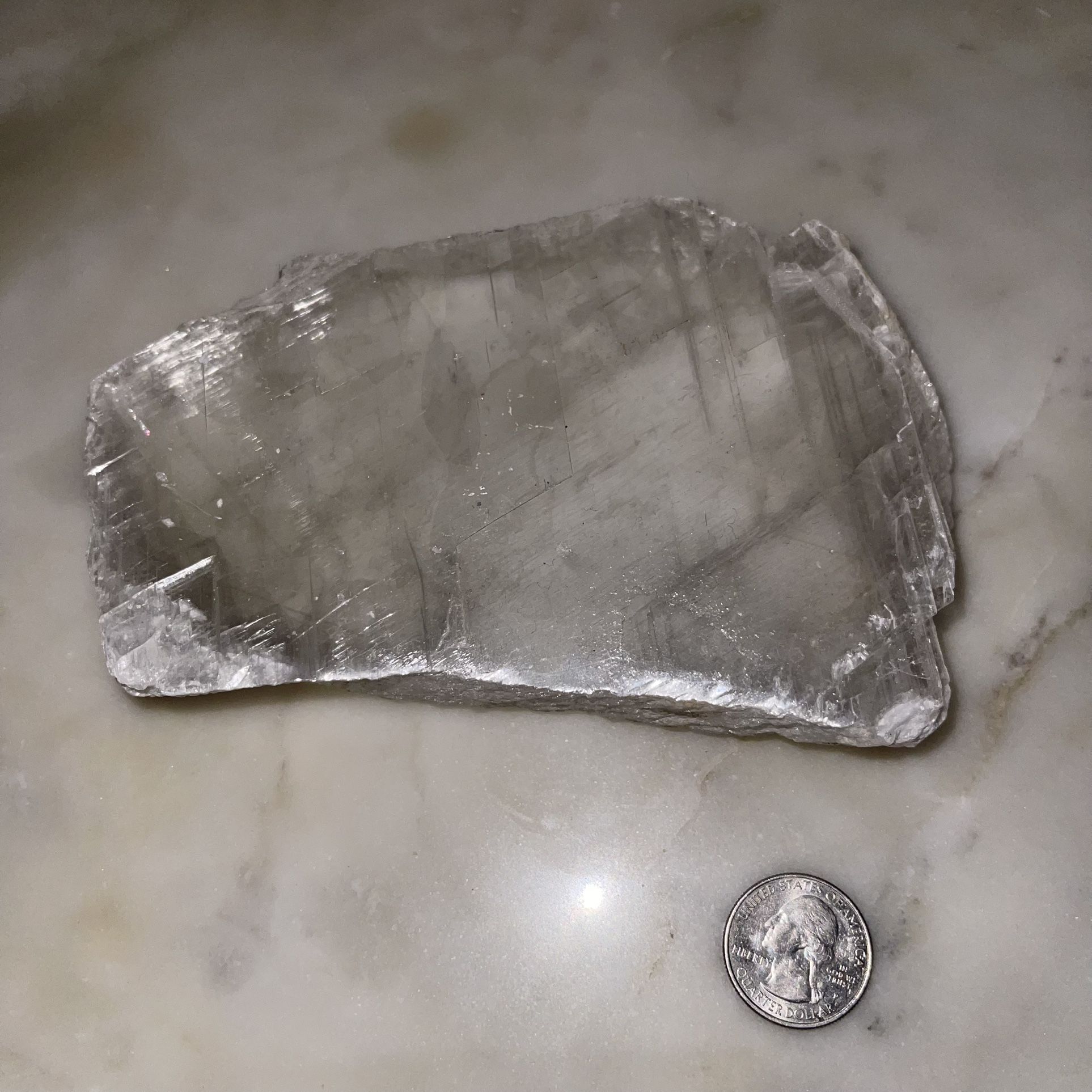 Large Selenite Plate