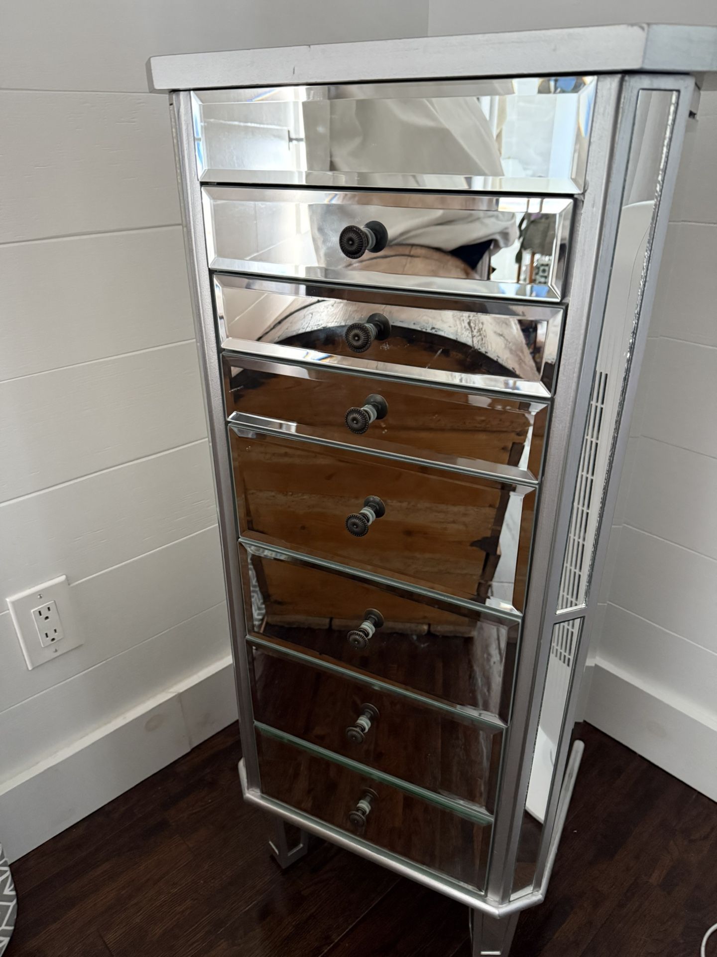 Southern Enterprises Furniture 7-Drawer Jewelry Armoire