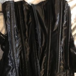 Black Latex Costume Corset
