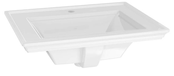 American Standard 1203001.020 Town Square S Countertop Sink, Center Hole, White