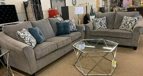 Nemoli slate sale sofa & loveseat