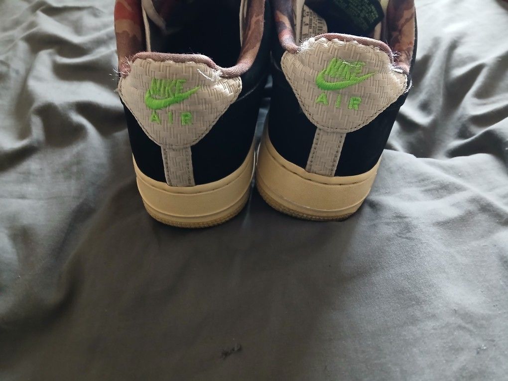 Nike Air Force 1 Low Woven Camo Neon Green For Sale