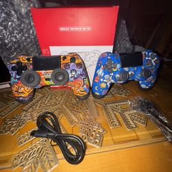 2  Pack Wireless Controller Compatible With PS4 / Slim / Pro