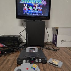 Nintendo 64 With 2 Games
