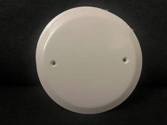 Round White Electrical Junction Box Cover
