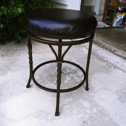 Gorgeous Brown Leather Barstool
