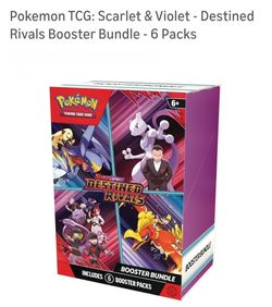 Pokemon TCG: Scarlet & Violet - Destined Rivals Booster Bundle - 6 Packs