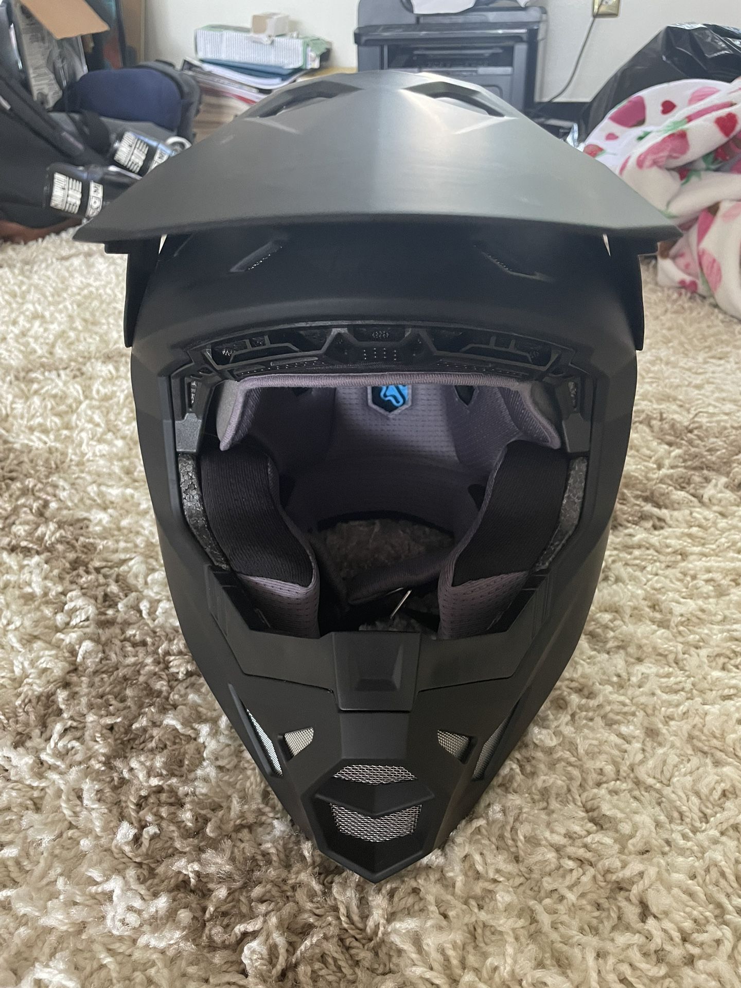 Fly racing Helmet Matte Black size M never worn