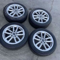 4 - 205/55r17 5x120 5x4.72 Bmw Mini Cooper Countryman Wheels Rims Good Tires!