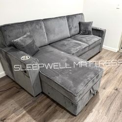 New Sectional Dark Gray