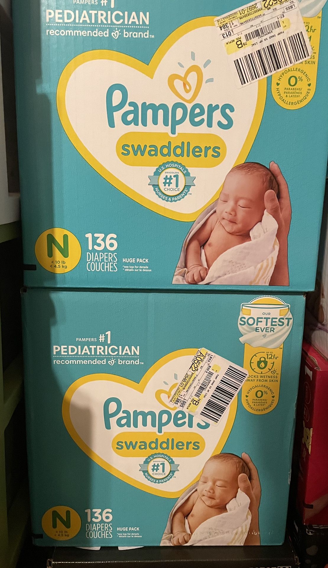 Newborn Pampers 2 BOXES