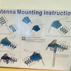 PBD WA-2608 Amplified Outdoor TV Antenna – Long Range with UHF/VHF, 360° Motorized Rotation, Factory Sealed 