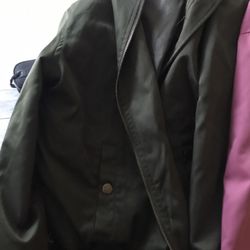 Army Green Thin Bomber Jacket