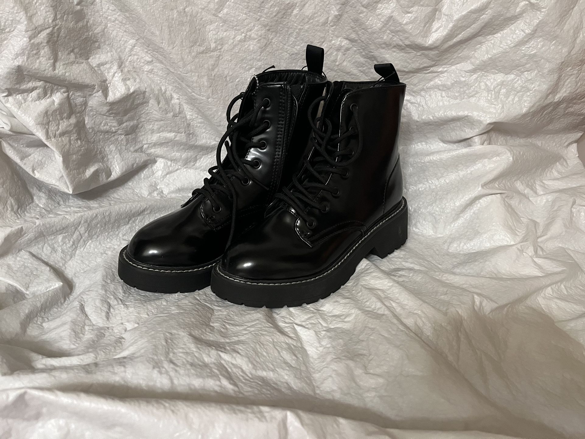 Brand New Black Combat Style Boots