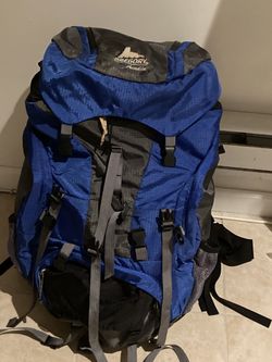 gregory acadia backpack Blue 50+ and side zippered access Gregory Acadia hiking backpack (55