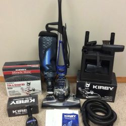 NEW cond KIRBY AVALIR2 VACUUM WITH COMPLETE ATTACHMENTS. , SHAMPOO SYSTEM  , ZIP BRUSH  , AMAZING SUCTION  , WORKS EXCELLENT. , IN THE BOX 