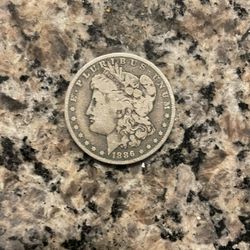 1886 -O Morgan Silver Dollar 