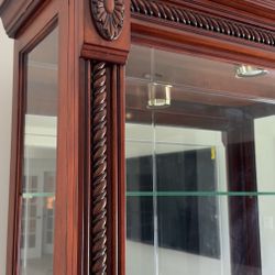 Vintage Glass Curio Cabinet