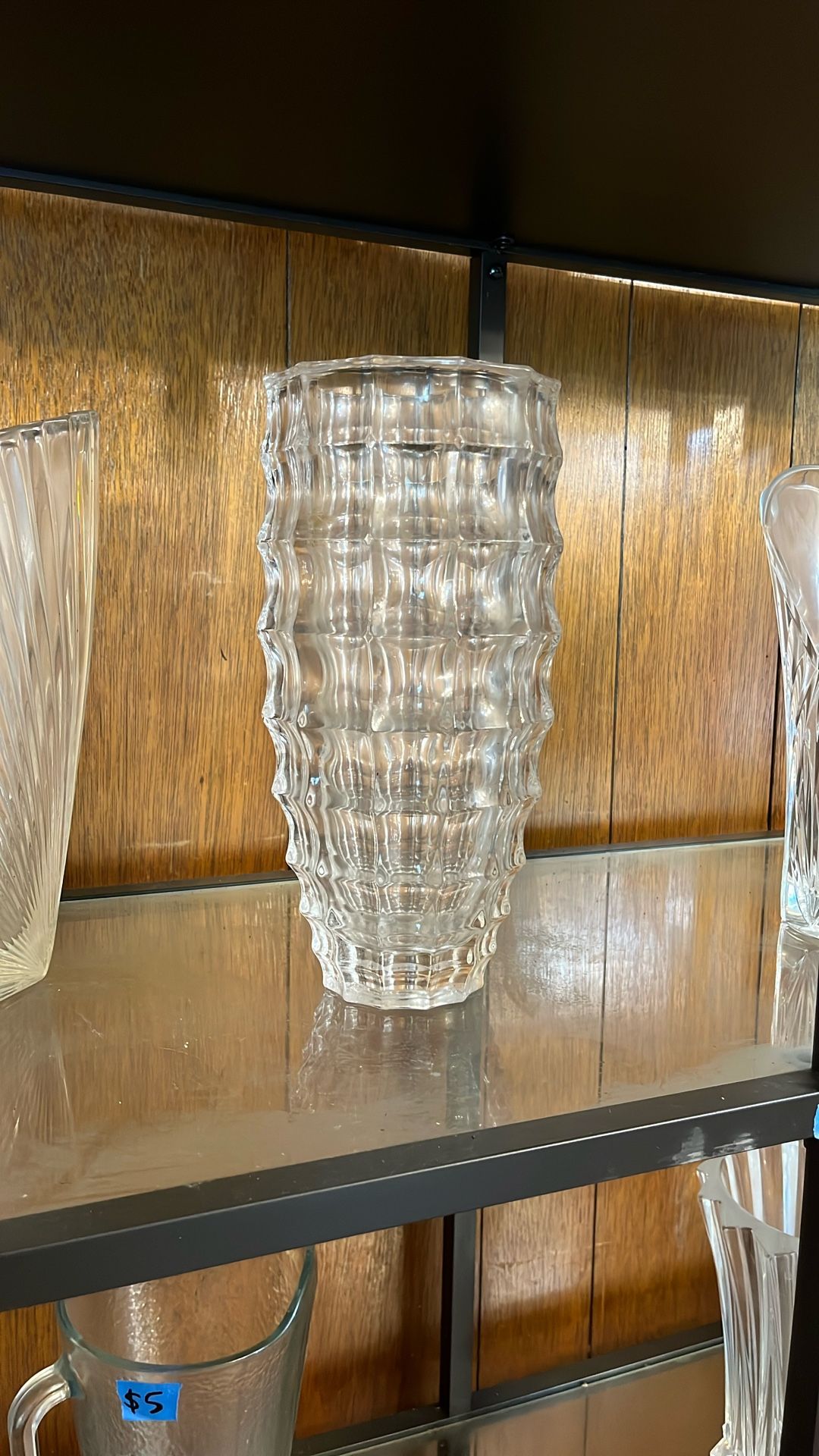 Textured Wave Design Vase