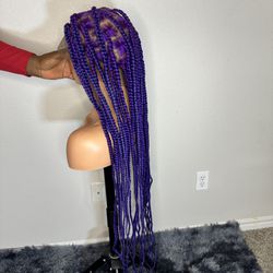 Braids Purple Color