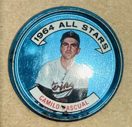 1964 Topps Coins All Stars #137 Camilo Pascual