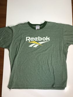 Reebok Classics Tee Shirt Green/Yellow 2XL