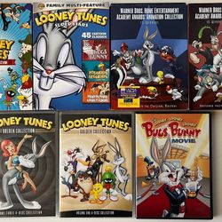 Lot of 7 Looney Tunes & WB DVD (Golden Col, Animation Col, Super Stars, B Bunny)