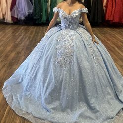 Blue Quinceañera Dress