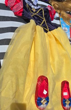 Snow white Dress & shoes youth size large L