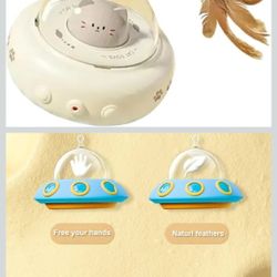 Auto Cat Teaser Toy Electric Feather Laser