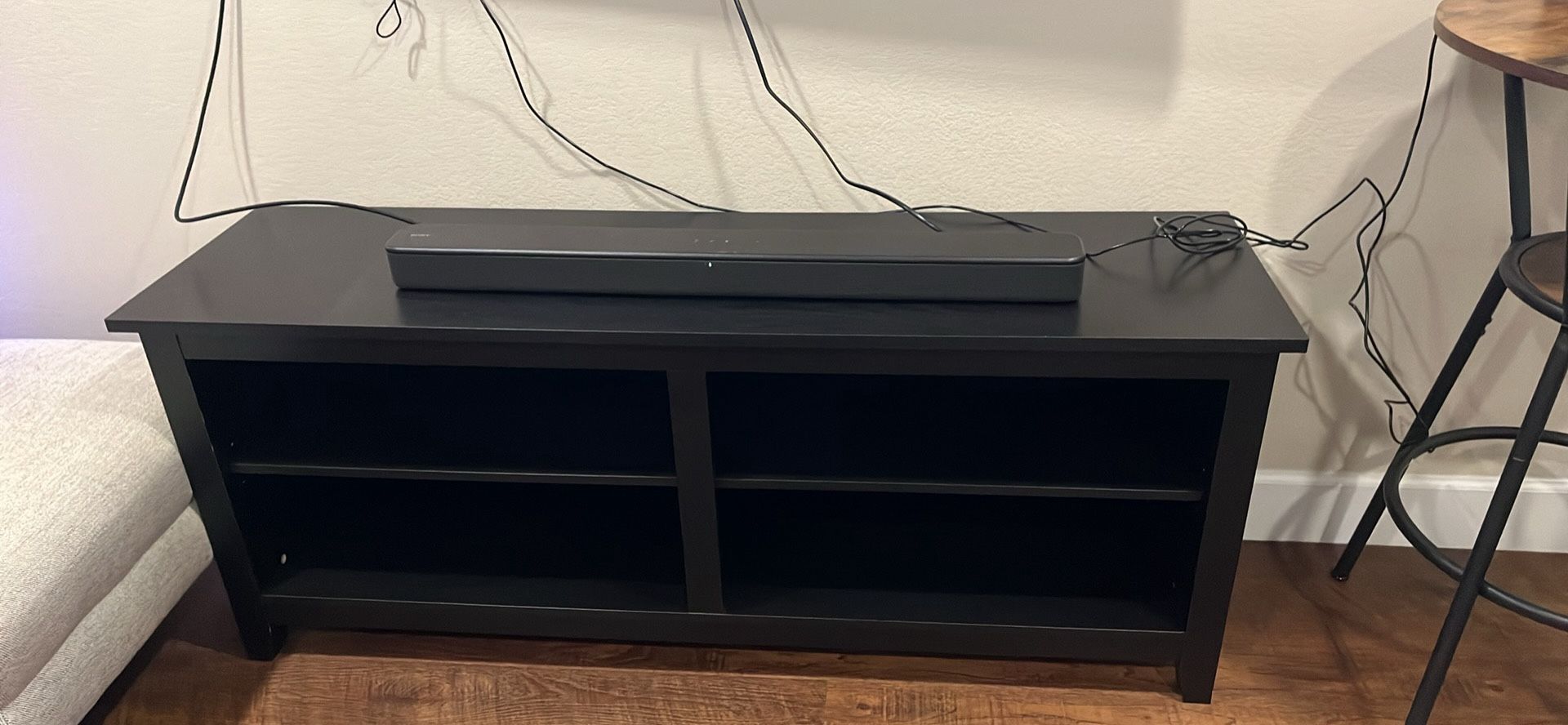 Black Wooden TV Stand