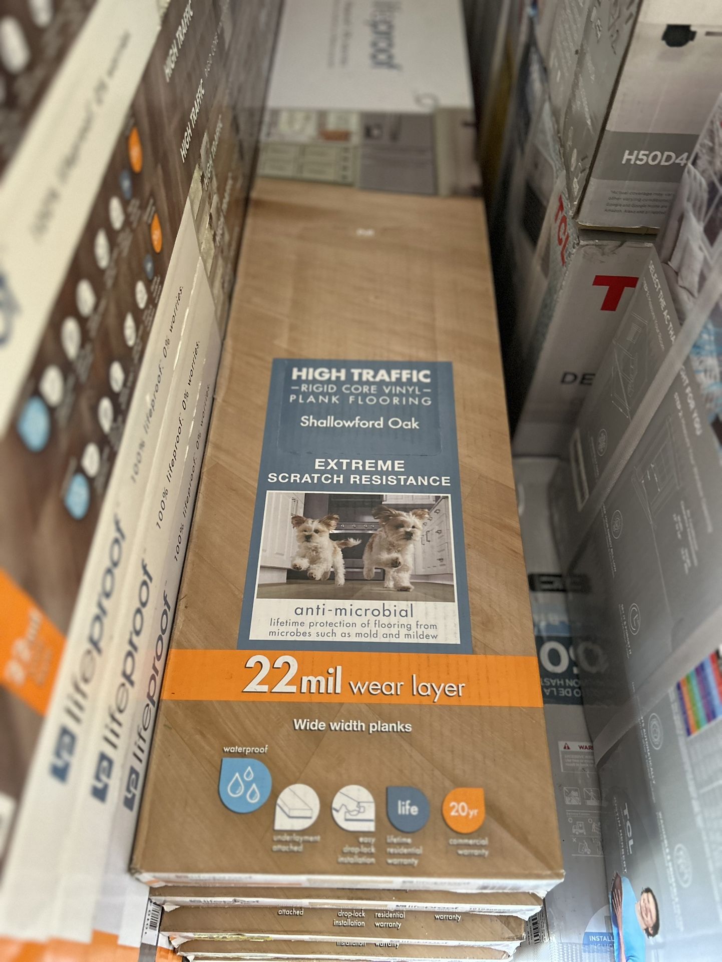 Lifeproof Shallowford Oak Vinyl Plank Flooring Waterproof