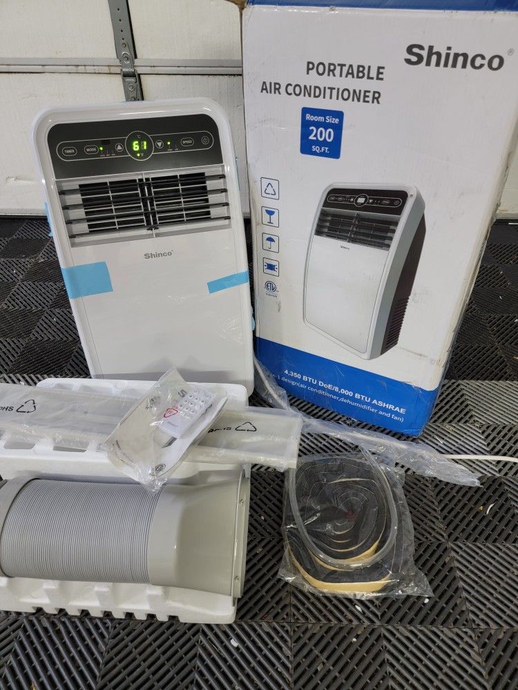 New! Shinco 8,000 BTU Portable Air Conditioner AC