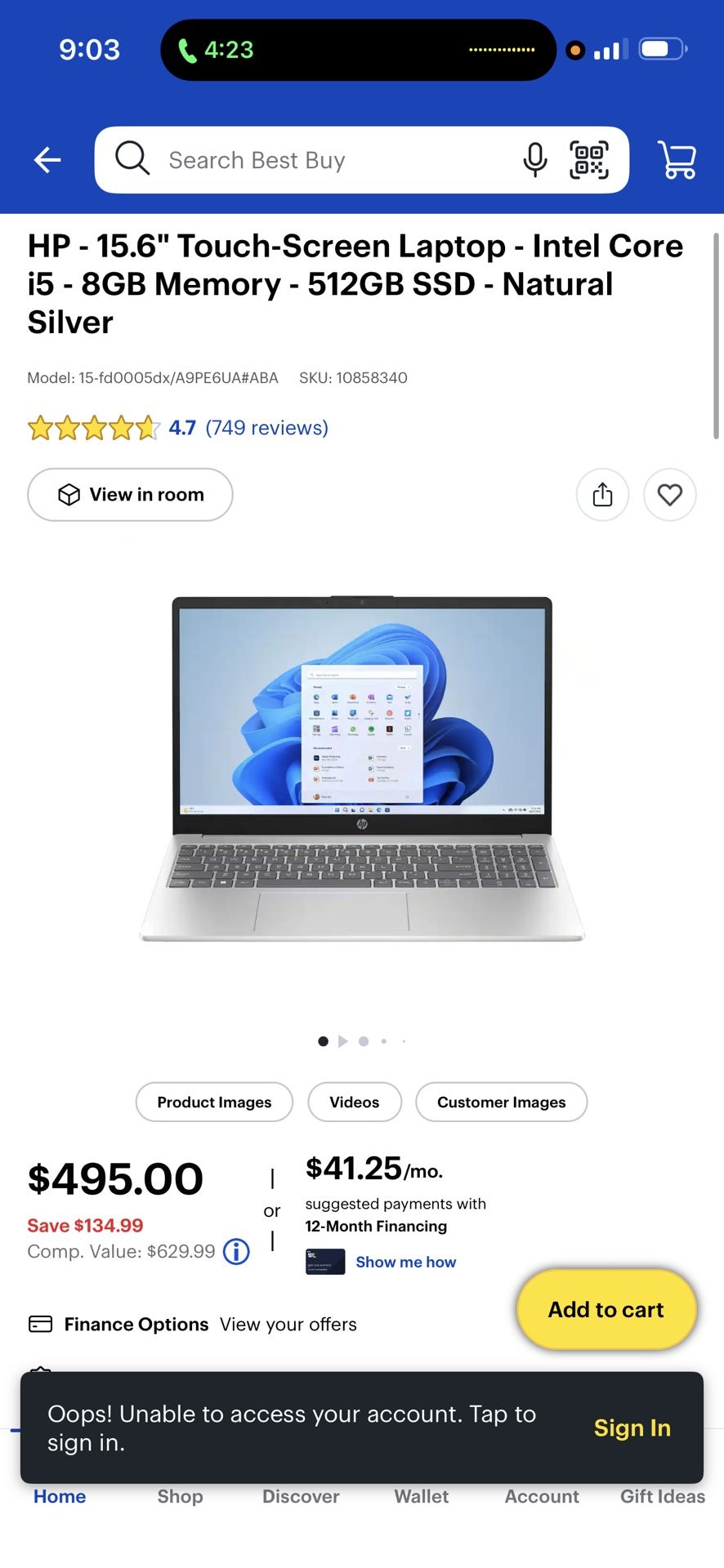 HP - 15.6" TouchScreen Laptop 