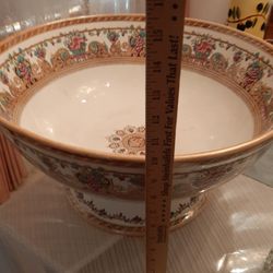 Furnival Gigantic Punch bowl. Circa 1890's-England