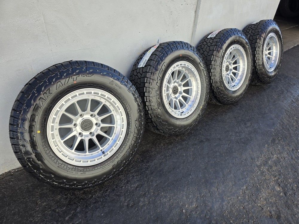 17" LOCK Baja rims w- 265/70R17 Falken Wildpeak AT4 Tires